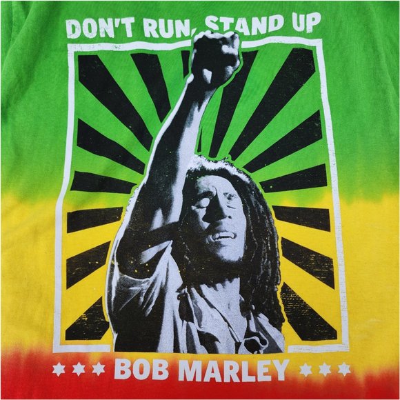 Bob Marley Stand Up Reggae rock Tie Dye Official T-Shirt , Size Large - Picture 6 of 7